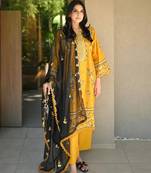 Yellow roman embroidered palazzo suit set