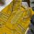 Yellow roman embroidered palazzo suit set