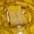 yellow  embroidered viscose satin unstitched dress material 