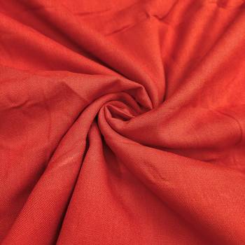 rust embroidered viscose satin unstitched dress material  3