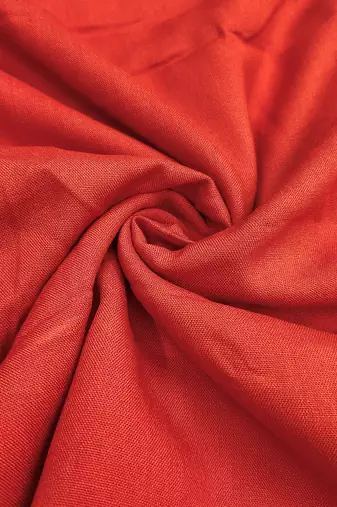rust embroidered viscose satin unstitched dress material 