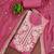 pink embroidered p v silk blend unstitched dress material 