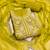 yellow embroidered p v silk blend unstitched dress material 