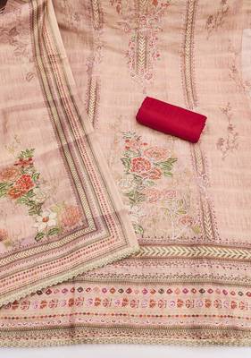multicolor printed viscose unstitched dress material  2