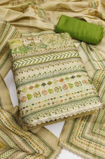 multicolor printed viscose unstitched dress material 