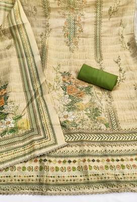 multicolor printed viscose unstitched dress material  2