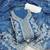 blue weaved silk blend  blend unstitched dress material 