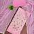 pink embroidered modal cotton unstitched dress material 
