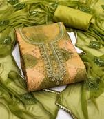 multicolor printed muslin unstitched dress material 