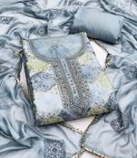 multicolor printed muslin unstitched dress material 