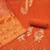rust embroidered georgette viscose unstitched dress material 