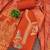 rust embroidered georgette viscose unstitched dress material 