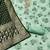 sea green printed banarasi modal silk blend unstitched dress material 