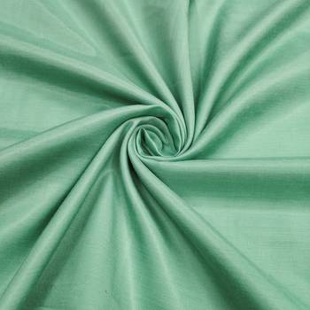 sea green printed banarasi modal silk blend unstitched dress material  3
