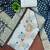 light blue printed banarasi modal silk blend  unstitched dress material 