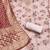 beige printed banarasi modal silk blend unstitched dress material 