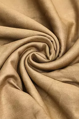 beige printed silk blendunstitched dress material 
