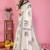 white color printed work cotton blend saree