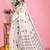 white color printed work cotton blend saree