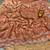 Light Orange Color Original beeds work Space Silk Blend Saree