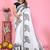white color printed work cotton blend saree
