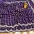 Purple Color Original beeds work Space Silk Blend Saree