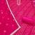 pink bandhej silk blend  unstitched dress material 