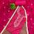 pink bandhej silk blend  unstitched dress material 