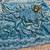 Sky Blue Color Original beeds work Space Silk Blend Saree