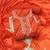 rust bandhej silk blend  unstitched dress material 