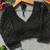 Black silk blend pearl moti designer blouse