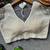 White silk blend pearl moti designer blouse