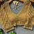 Cream silk blend pearl moti designer blouse