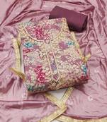 multicolor printed  modal unstitched dress material 