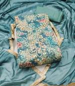 multicolor printed  modal unstitched dress material 