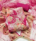 multicolor printed  modal unstitched dress material 