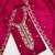 magenta embroidered vichitra cotton unstitched dress material 