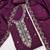 purple embroidered vichitra cotton unstitched dress material 