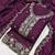 purple embroidered vichitra cotton unstitched dress material 