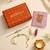 Mint evil eye pearl bhaiya bhabhi rakhi set