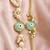 Mint evil eye pearl bhaiya bhabhi rakhi set