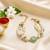 Mint evil eye pearl bhaiya bhabhi rakhi set