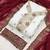 white embroidered georgette unstitched dress material 