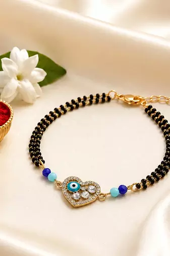 Heart evil eye bhaiya bhabhi rakhi pair