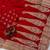 Red Color Sequance and Dori Embroidery Work lace border Vichitra Silk Blend Saree
