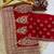 Red Color Sequance and Dori Embroidery Work lace border Vichitra Silk Blend Saree