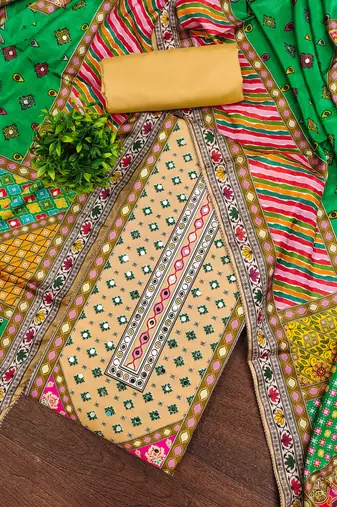 multicolor printed muslin cotton unstitched dress material 