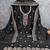 black embroidered vichitra cotton unstitched dress material 