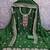 green embroidered vichitra cotton unstitched dress material 