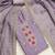 lavender embroidered vichitra cotton unstitched dress material 